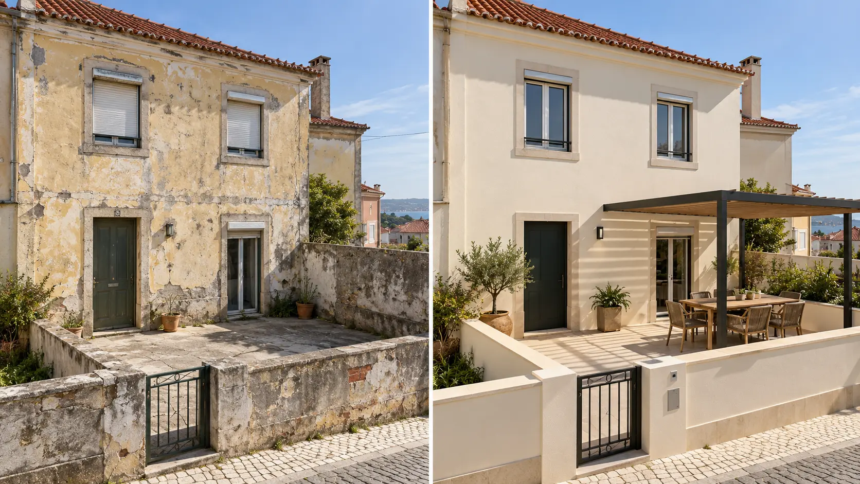 Hero Facade Before After